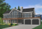 Version couleur no. 3 - Vue avant - Superbe plan de chalet 4 chambres avec espace familial à l'étage et 2 salons, grand balcon, foyer - Timberline