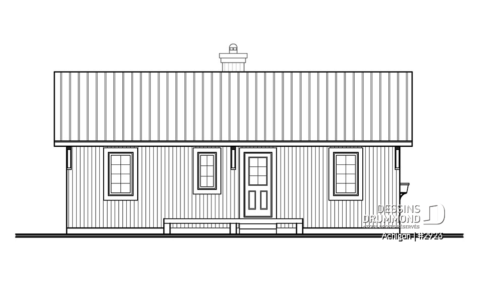 Élévation avant - Achigan