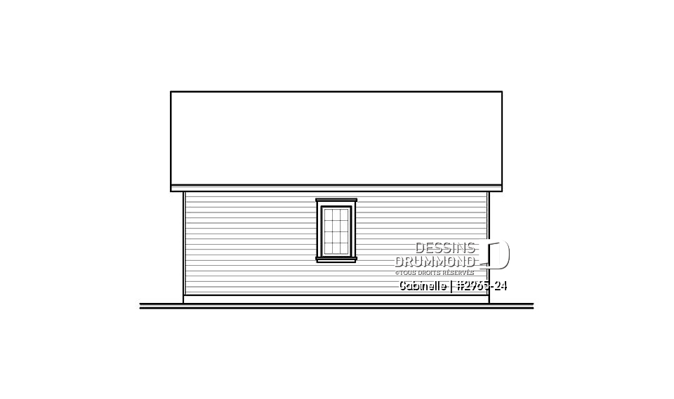 Élévation arrière - Gabinelle