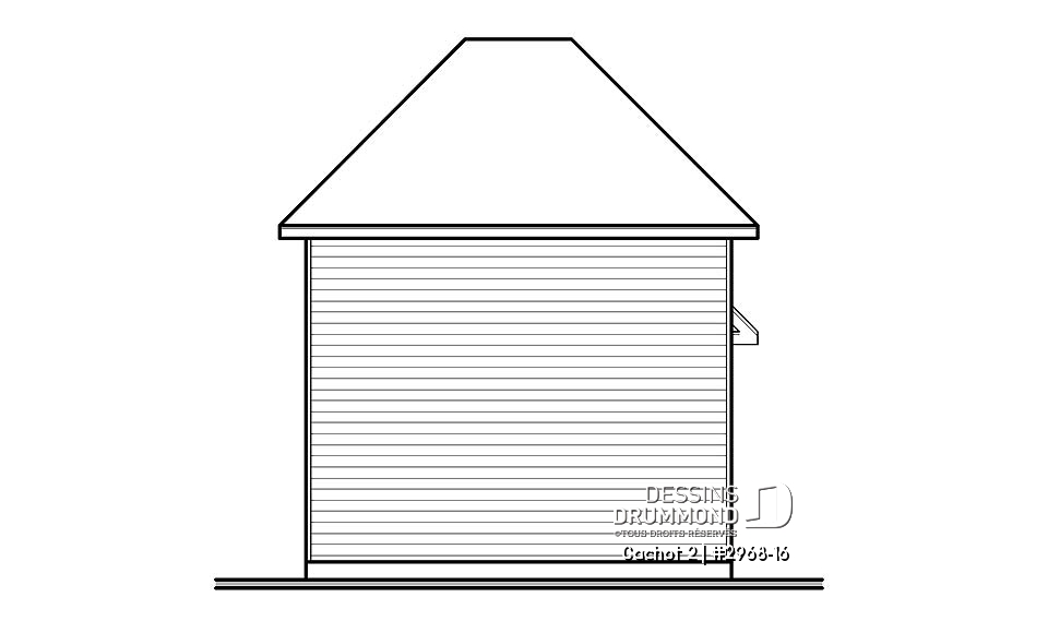 Élévation arrière - Cachot 2