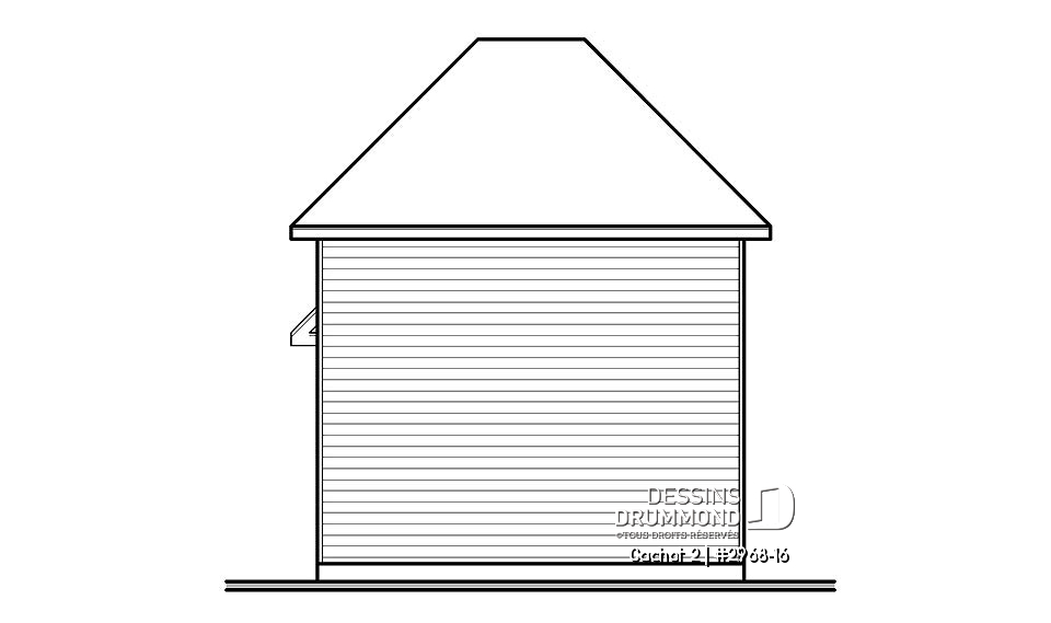 Élévation arrière - Cachot 2