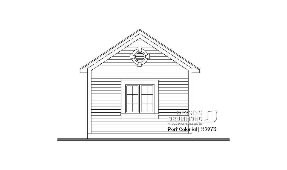 Élévation arrière - Port Colonial