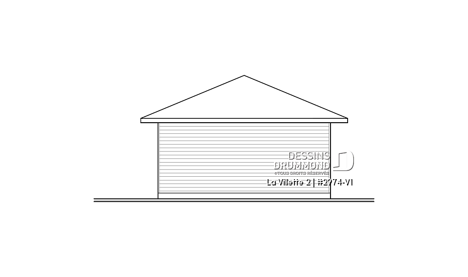 Élévation arrière - La Villette 2