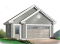 Vue avant - MODÈLE DE BASE - Plan de garage double, traditionnel, style architectural original - Lawson