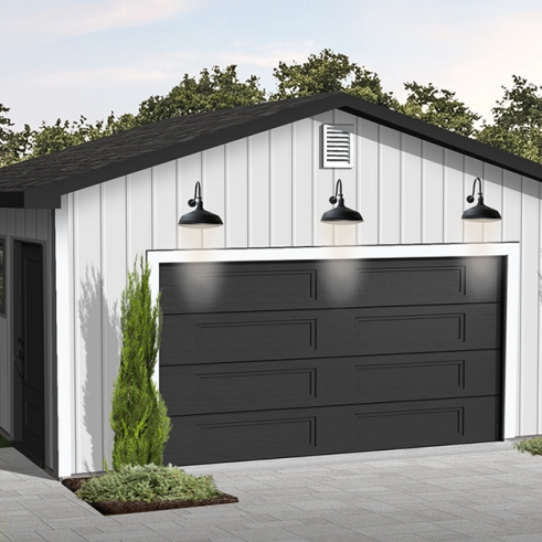 Version couleur no. 1 - Vue avant - Plan de garage de style traditionnel pour une voiture - Hazel Way 3