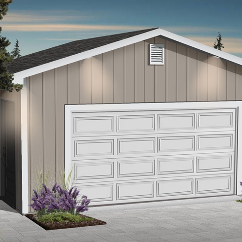 Vue avant - MODÈLE DE BASE - Plan de garage double à très bon prix - Hazel Way
