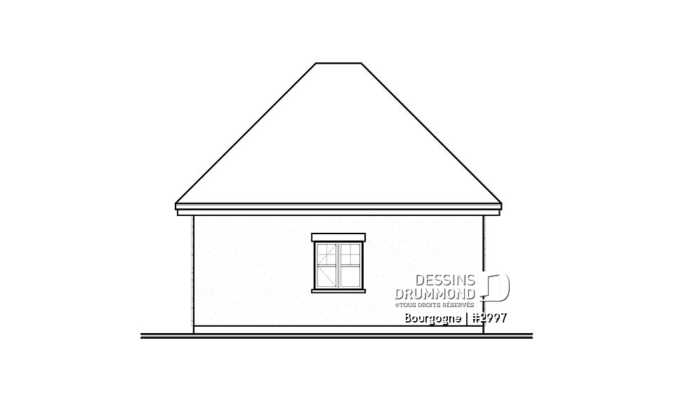 Élévation arrière - Bourgogne