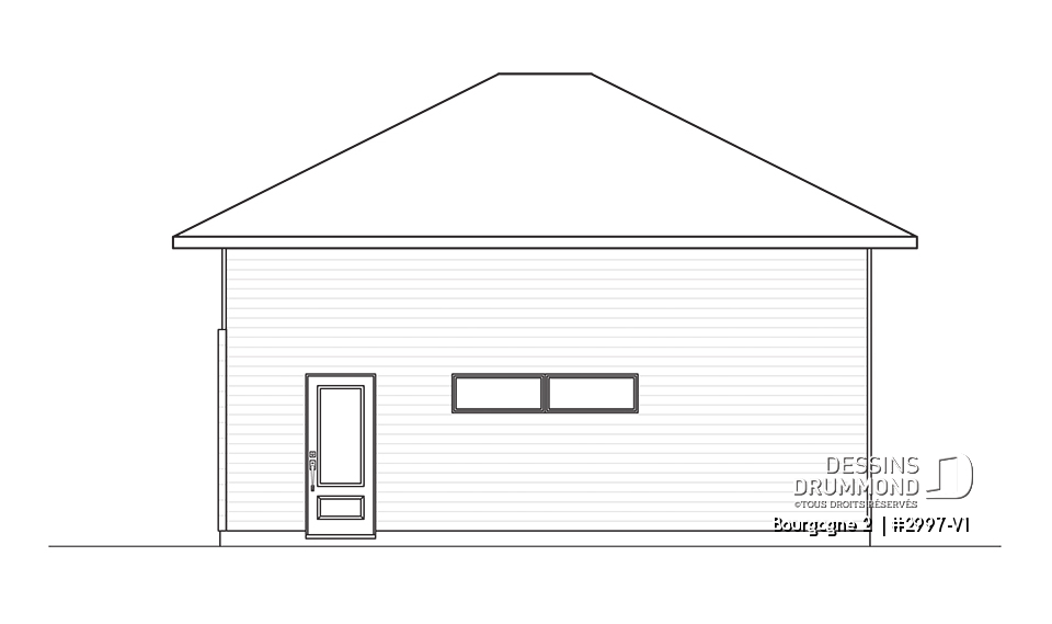 Élévation arrière - Bourgogne 2 