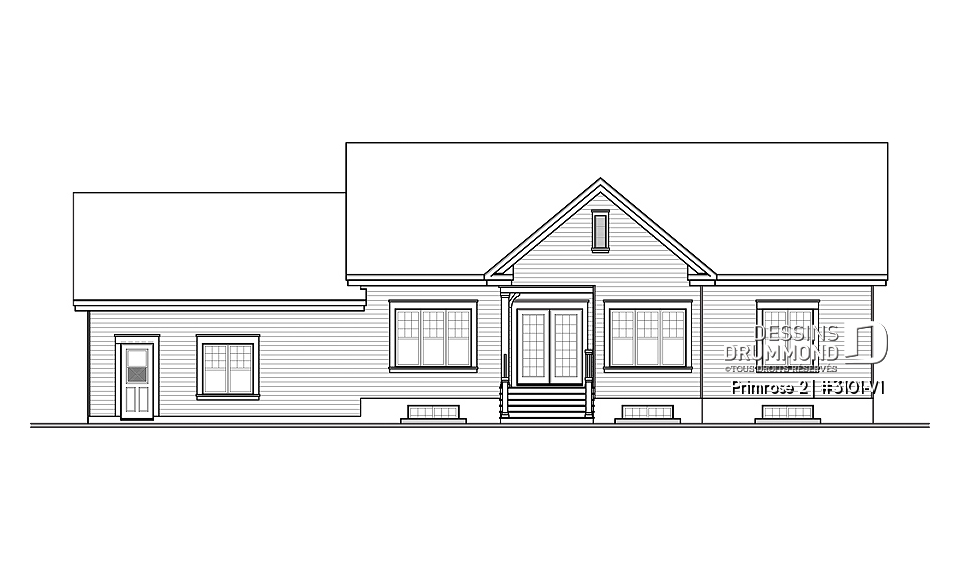Élévation arrière - Primrose 2