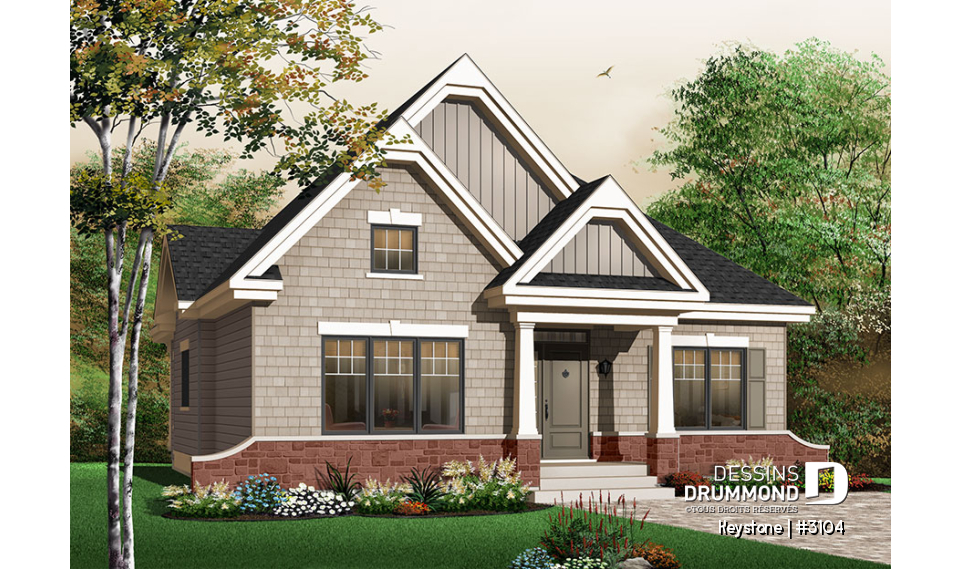 Version couleur no. 1 - Vue avant - Keystone