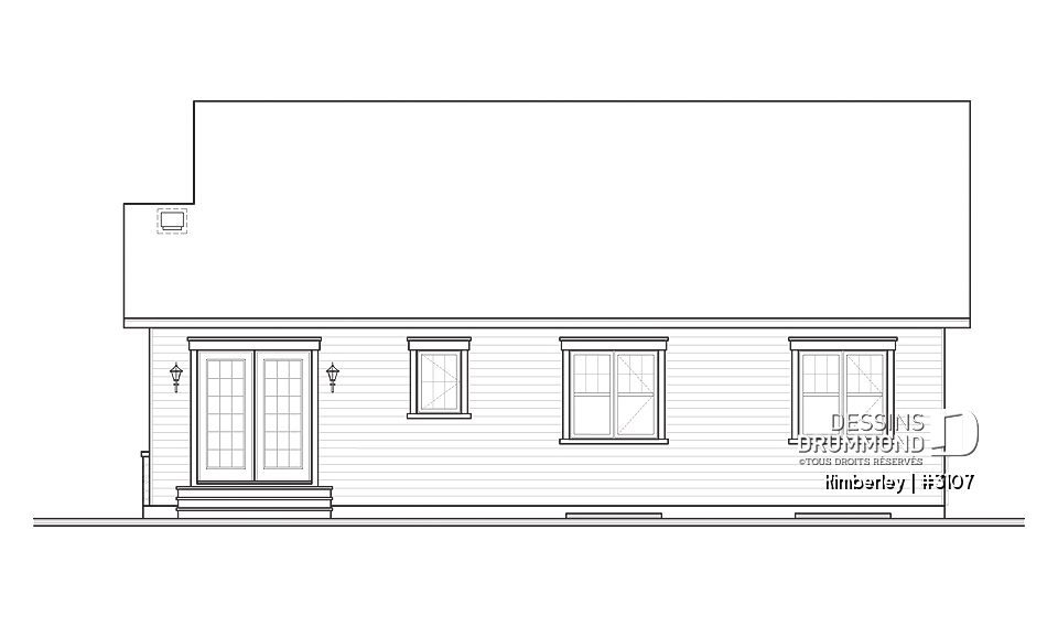 Élévation arrière - Kimberley