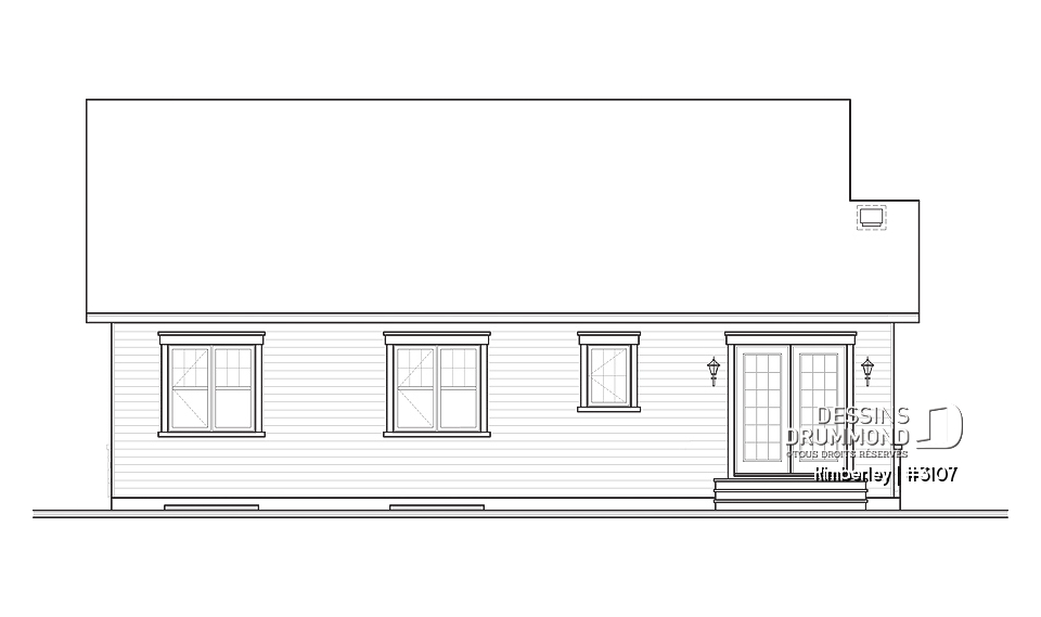 Élévation arrière - Kimberley