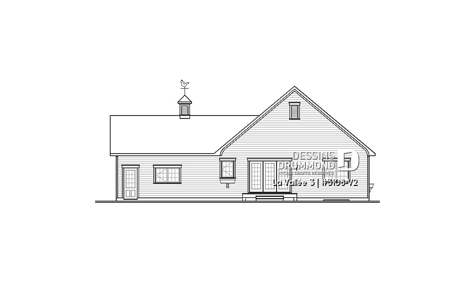 Élévation arrière - La Vallée 3