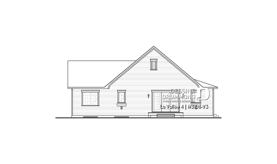 Élévation arrière - La Vallée 4