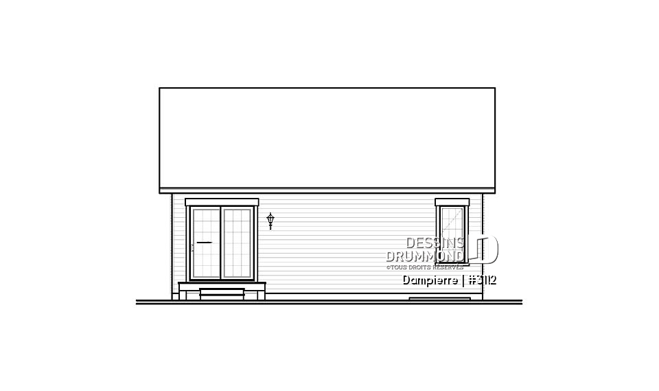 Élévation arrière - Dampierre