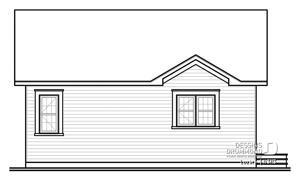 Élévation arrière - Lozère 