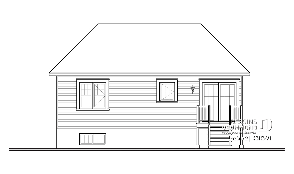 Élévation arrière - Lozère 2