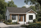 Vue avant - MODÈLE DE BASE - Modèle de maison champêtre Lozère (#3113) | Petite maison abordable à construction simplifiée - Lozère 