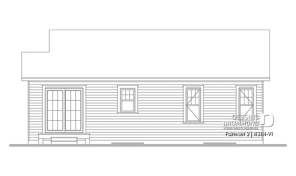 Élévation arrière - Fairmont 2