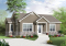Vue avant - MODÈLE DE BASE - Plan plain-pied 2 chambres, modèle idéal pour première maison, de style champêtre rustique, petit prix - Fairmont 2