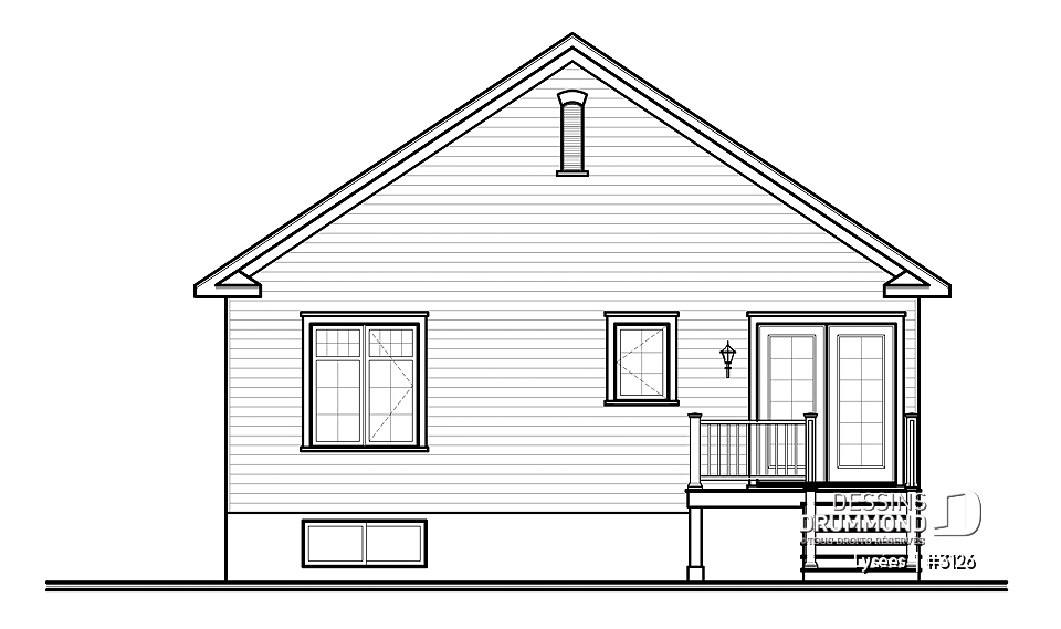 Élévation arrière - Lysées 