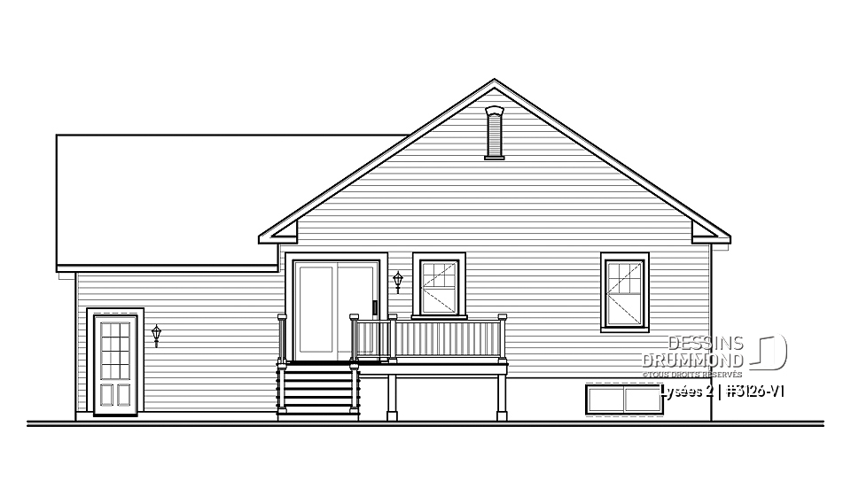 Élévation arrière - Lysées 2