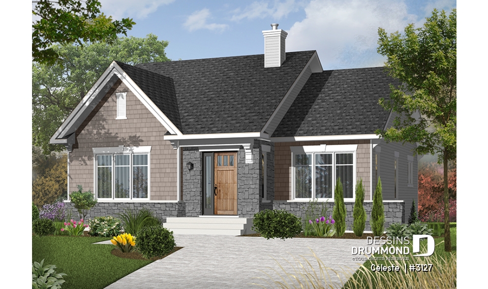 Version couleur no. 2 - Vue avant - Céleste 