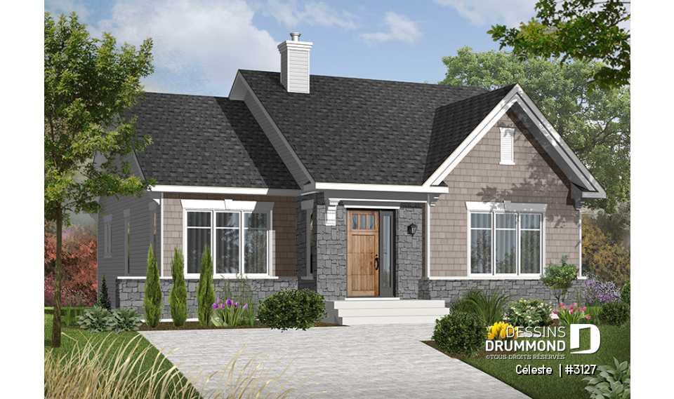 Version couleur no. 2 - Vue avant - Céleste 