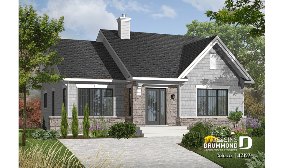 Version couleur no. 3 - Vue avant - Céleste 