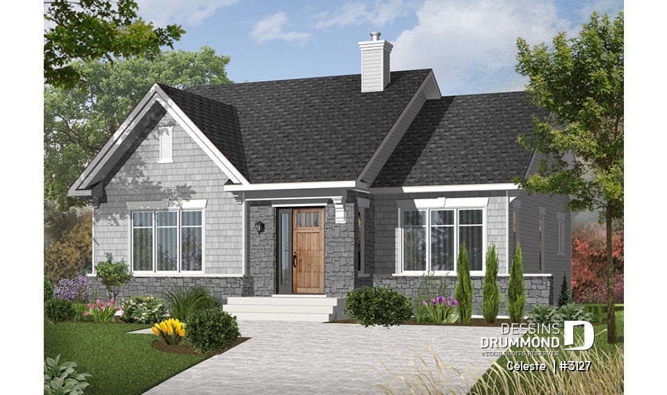 Version couleur no. 4 - Vue avant - Céleste 