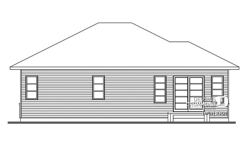 Élévation arrière - Lotus