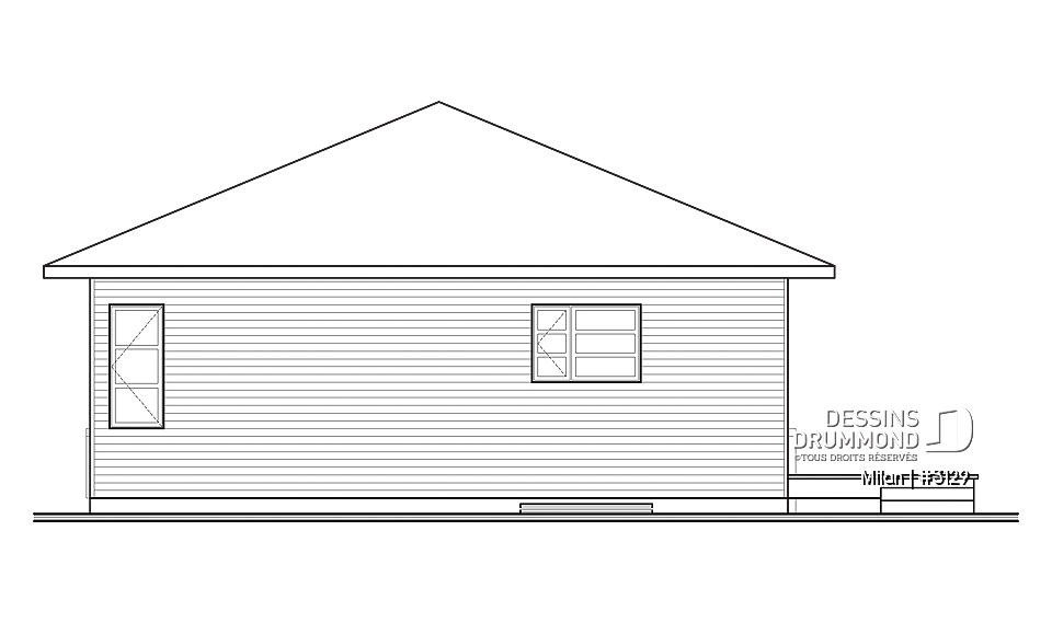 Élévation arrière - Milan