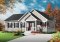 Vue avant - MODÈLE DE BASE - Plain-pied chaleureux et abordable, 2 chambres, style craftsman, secteur activités à l'arrière, grande cuisine - Bourgade 2