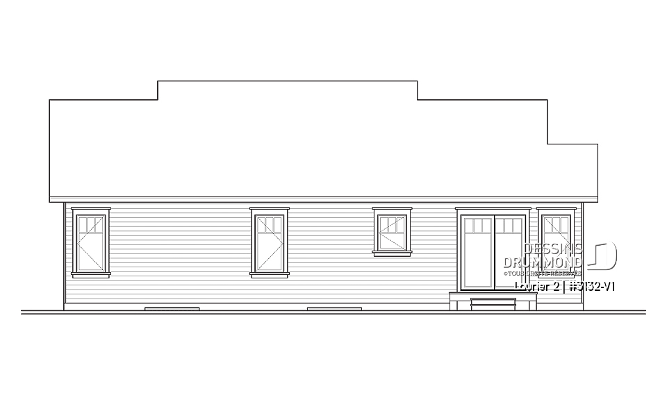 Élévation arrière - Laurier 2