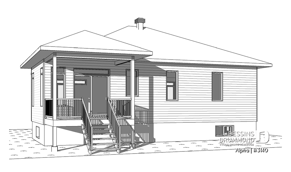 Vue arrière - MODÈLE DE BASE - Alpha