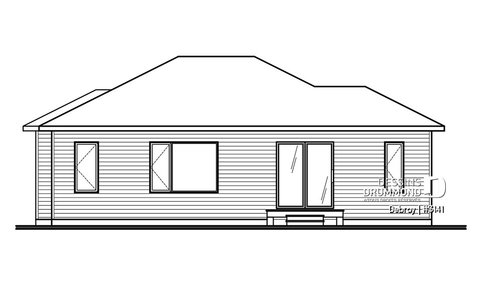 Élévation arrière - Debray