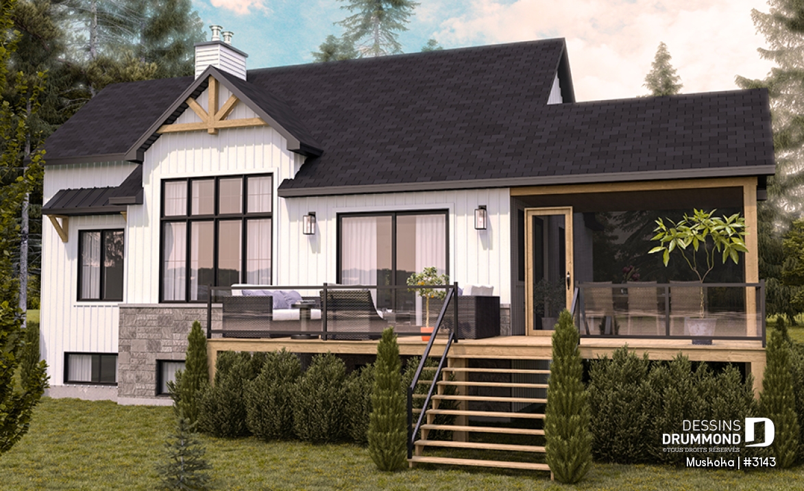 Vue arrière - MODÈLE DE BASE - Muskoka