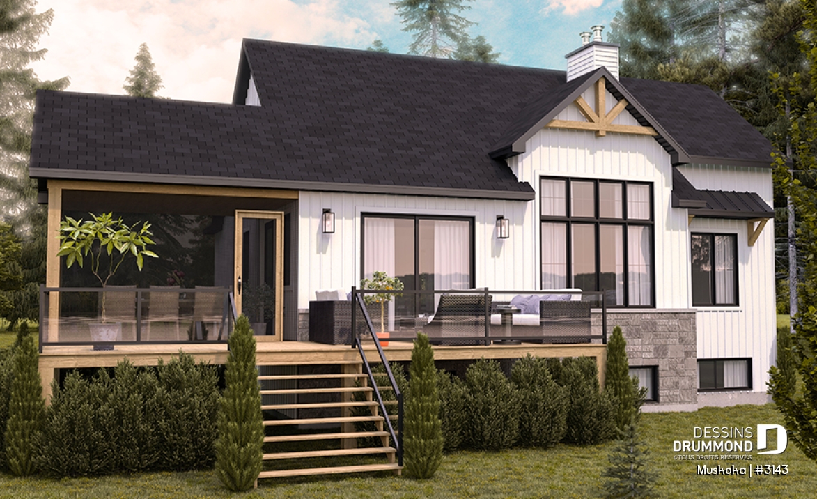 Vue arrière - MODÈLE DE BASE - Muskoka