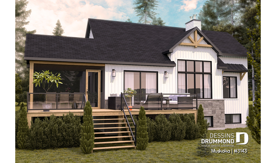 Vue arrière - MODÈLE DE BASE - Muskoka