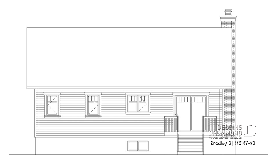Élévation arrière - Bradley 2