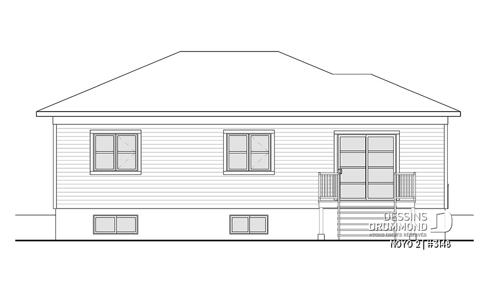 Élévation arrière - NOYO 2