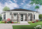 Vue avant - MODÈLE DE BASE - Plain-pied contemporain économique à aire aire ouverte - NOYO 2