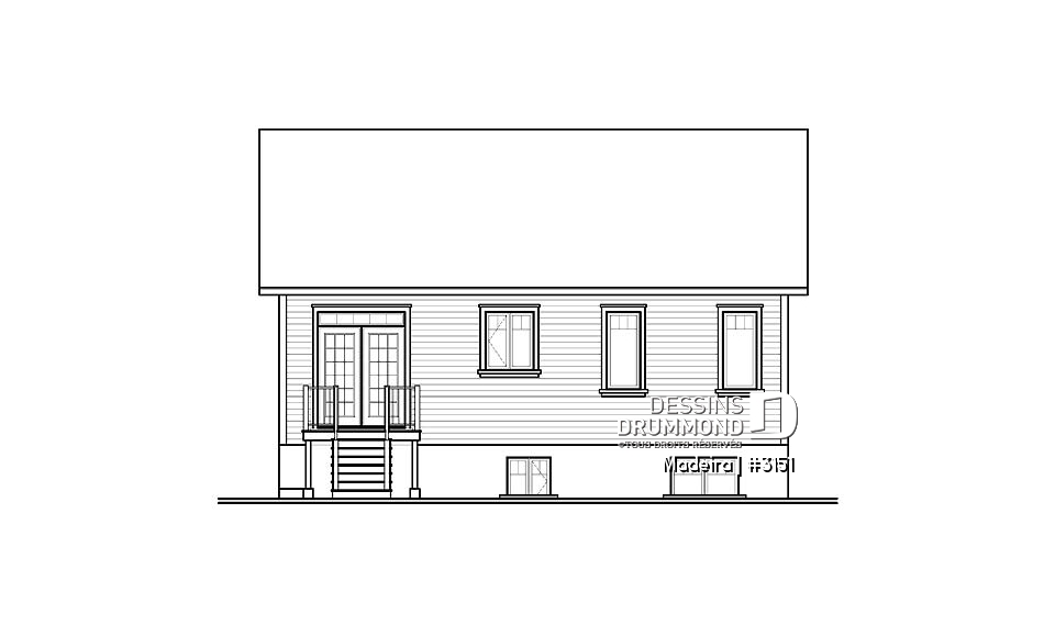 Élévation arrière - Madeira