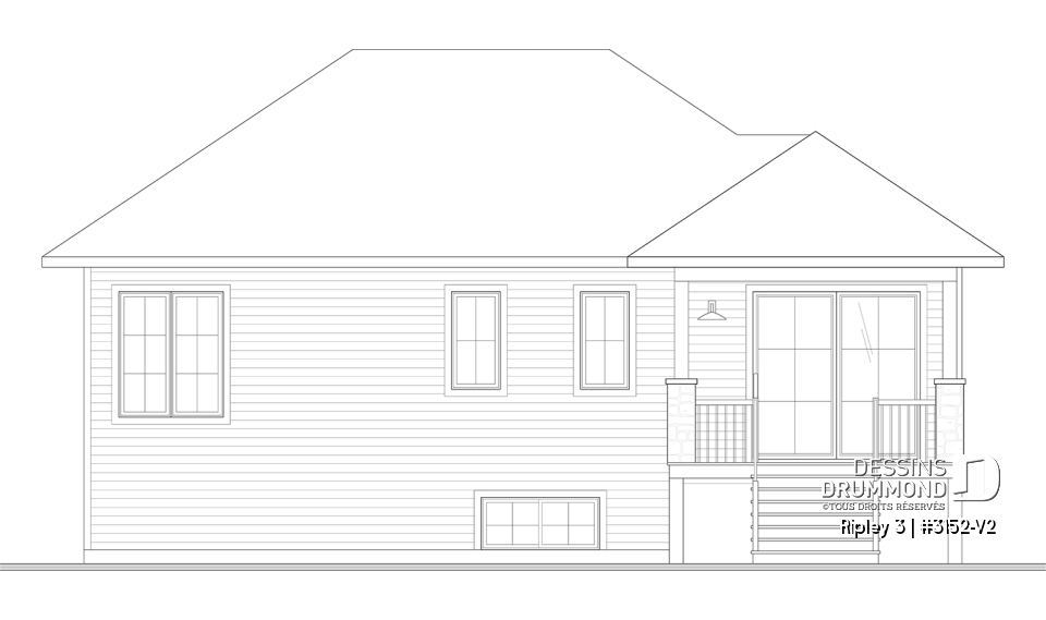 Élévation arrière - Ripley 3