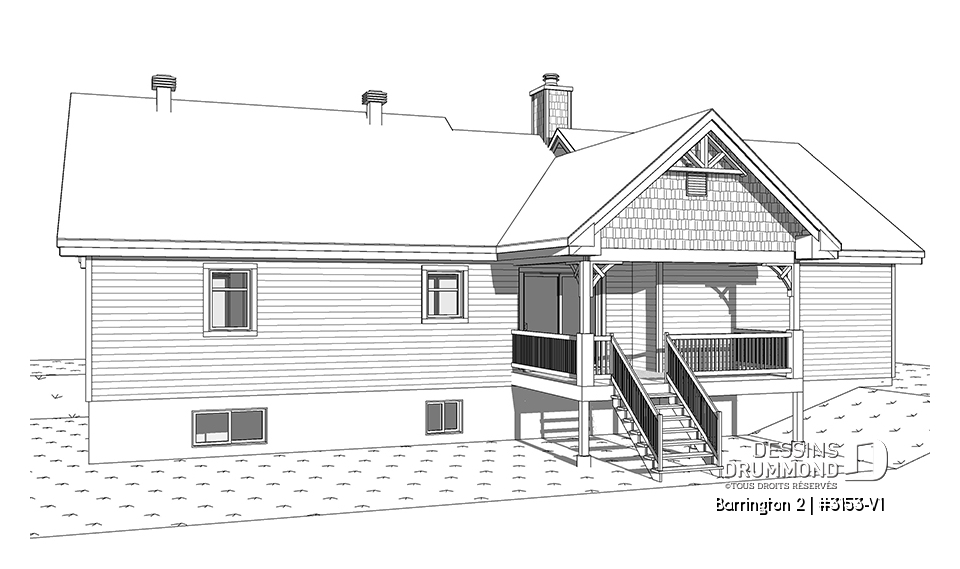 Vue arrière - MODÈLE DE BASE - Barrington 2
