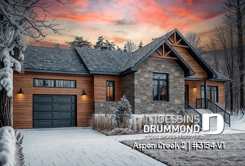 Vue avant - MODÈLE DE BASE -  - Aspen Creek 2