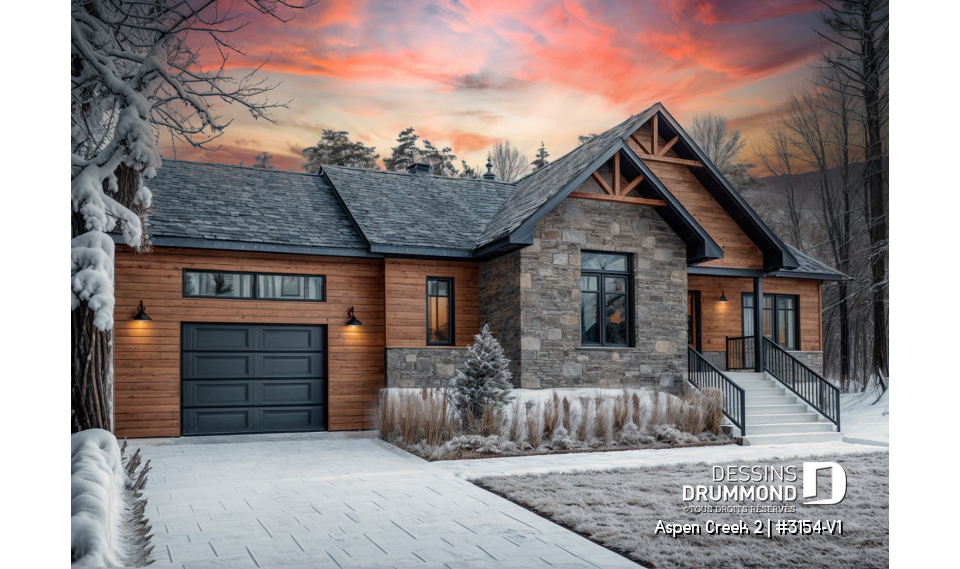 Vue avant - MODÈLE DE BASE - Aspen Creek 2