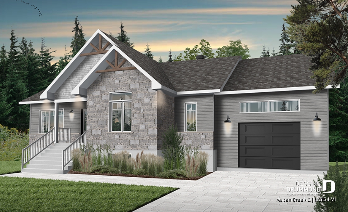 Vue avant - MODÈLE DE BASE - Aspen Creek 2