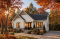 Vue avant - MODÈLE DE BASE - Plan de maison plain-pied Farmhouse, bureau, jusqu’à 5 chambres, sous-sol aménagé optionnel ($) - Aspen Creek 3