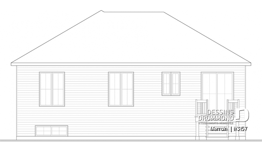 Vue arrière - MODÈLE DE BASE - Merrain 